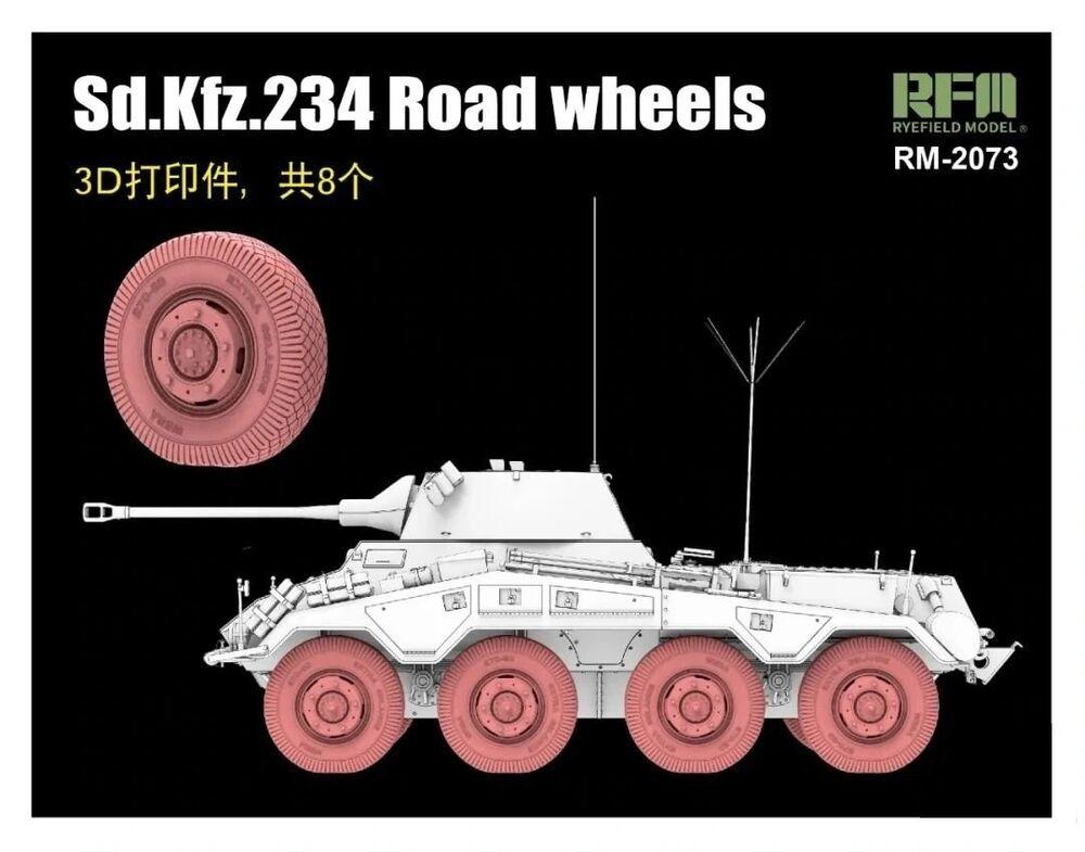 Sd.Kfz. 234 Road Wheels - 8 Wheels (3D printed) von Rye Field Model