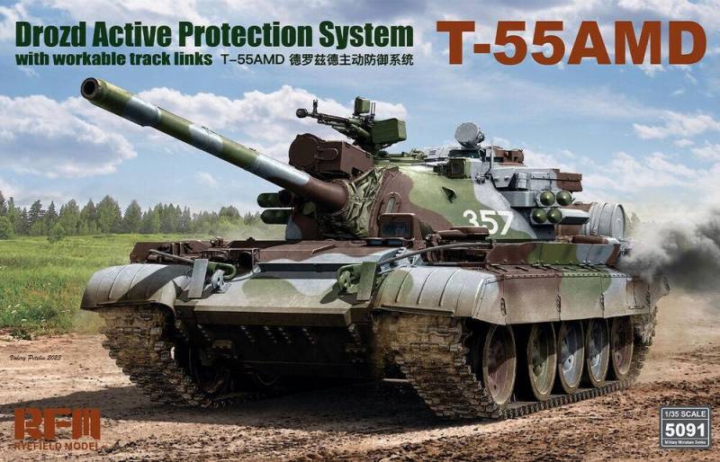 T-55AMD Drozd Active Protection System von Rye Field Model