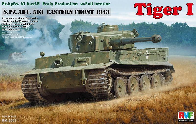 Tiger I Early Production w/Full Interior von Rye Field Model