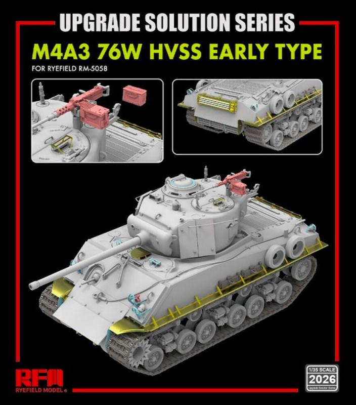 Upgrade Set - M4A3 76W HVSS von Rye Field Model