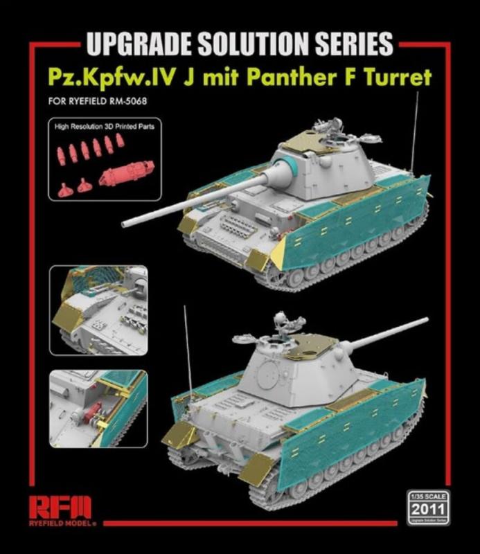 Upgrade Set - Pz.Kpfw.IV J mit Panther F Turret von Rye Field Model