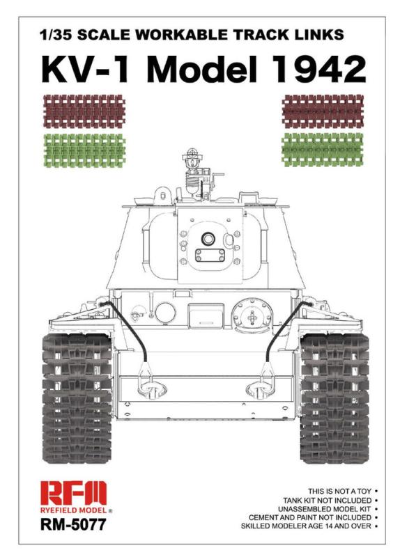 Workable Track Links - KV-1 Model 1942 von Rye Field Model