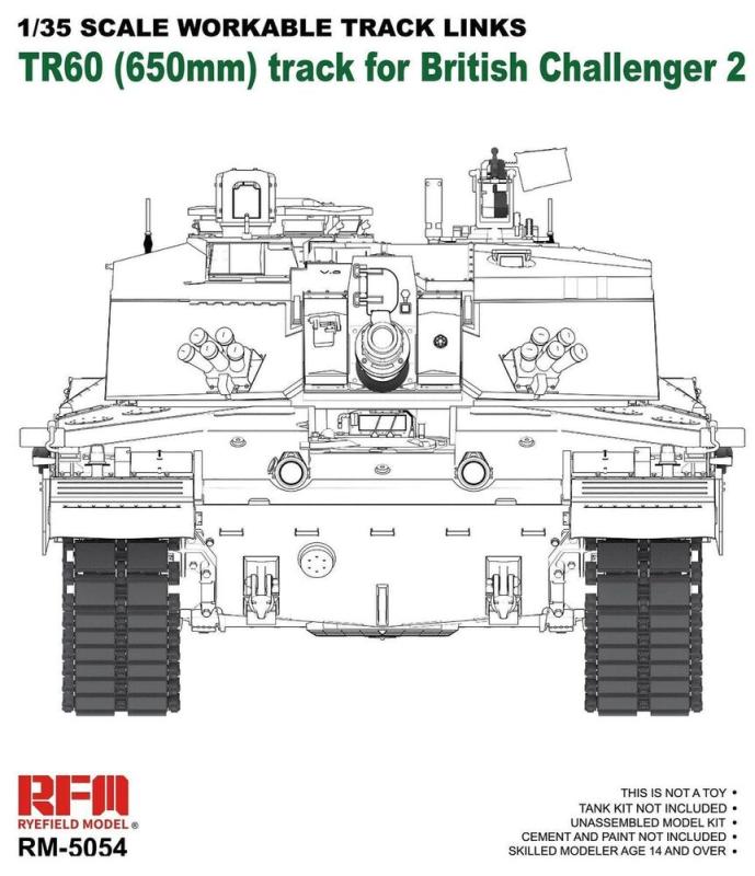 Workable track links - Challenger 2 von Rye Field Model