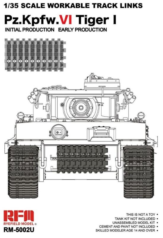 Workable track links - Tiger I early version von Rye Field Model