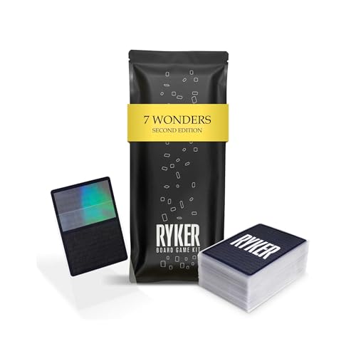 Ryker Kompatibel mit 7 Wonders - Second Edition Card Sleeve Kit | Brettspielkarte von Ryker