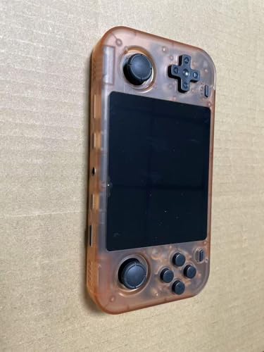 O30s Handheld Spielkonsole, mit Open Source Linux System, 64G TF Karte 15000 Retro Spiele, 3,5 Zoll IPS Bildschirm, Retro Spielekonsole Handheld Emulator Konsole, 3000mAh Akku (Orange) von S_way