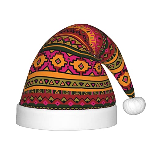 Mexikanischer Volkskunst, Boho-Druck, Weihnachts-Stirnband, Hut für Unisex, Weihnachtsmann-Kleidung, Weihnachtszubehör, Urlaubszeit von SAAKE