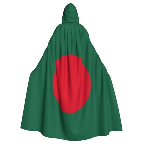 SAAKE Flagge von Bangladesch Druck Halloween Kapuzenumhang geeignet Karneval Mottoparty Halloween Cosplay Kostüm von SAAKE