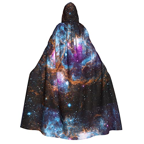 Universe Galaxy Space Print Unisex Kapuzenumhang Kapuze Halloween Karneval Cosplay Vielseitiger Erwachsenen-Kapuzenumhang von SAAKE