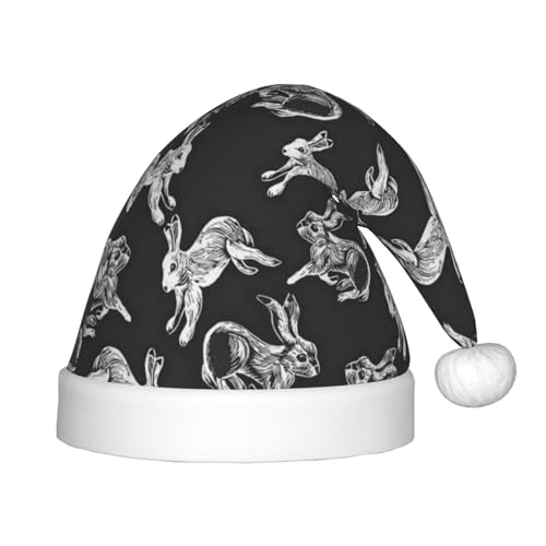 Weihnachts-Stirnband mit Hasen-Aufdruck, Unisex, Weihnachtsmann-Kleidung, Weihnachtszubehör, Urlaubszeit von SAAKE