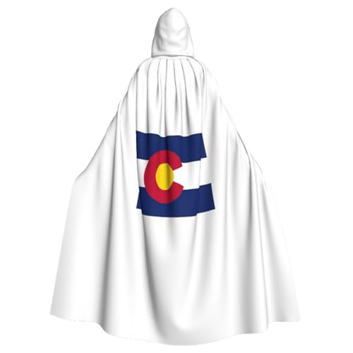 Luxuriöser Kapuzenumhang mit Colorado-Flagge, Halloween-Kapuzenumhang, ideal für Cosplay und Halloween-Kostüme von SABFWF