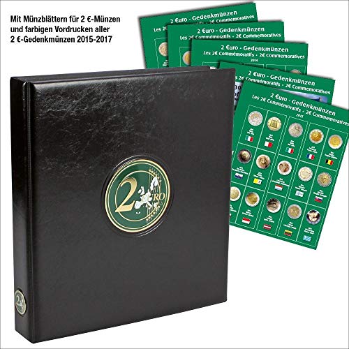 SAFE 7341 B3 2 Euro coins scrapbook - coin collection album - 2 euro scrapbook - for your coin collection 2015-2018 von SAFE Schwbische Albumfab