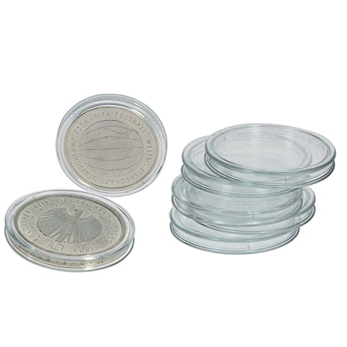 SAFE 25 Stück Münzkapseln 19 mm 6719 I aus PS Polystrol, hochtransparent von SAFE