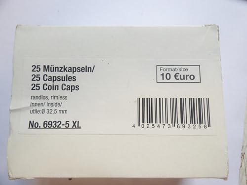 SAFE 6932-5XL Münzdosen ohne Rand 25er-Pack für Münzen mit 32,5 mm Durchmesser SAFE 6932-5XL Münzdosen ohne Rand 25er-Pack für Münzen mit 32,5 mm Durchmesser von SAFE