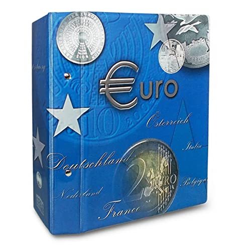 SAFE 7822-B3 2 Euro Münzen 2018-2021 TOPset Sammelalbum Aller EU Länder- Münzsammelalbum für Ihre Coin Collection - inkl. Albumblättern Nr. 7854 mit Patentvorrichtung von SAFE