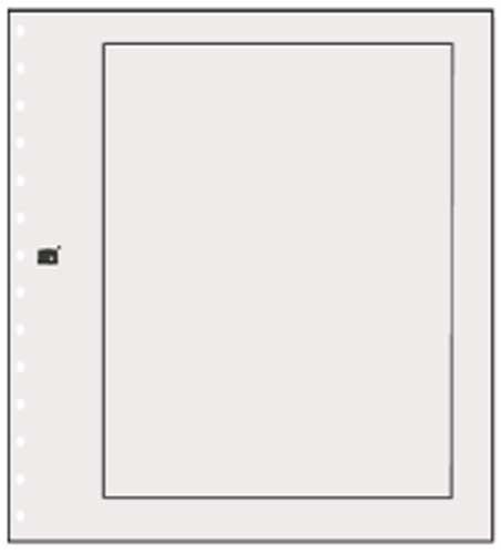 Safe 790 PA Blankoblatt weiß, mit schwarzem Rand, Blattformat jeweils 270 x 297 mm für 14-Ring System von SAFE