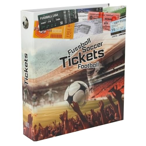 SAFE Ticket Album für Fußball-Tickets mit 20 Einsteckblätter erweiterbar stabile 4-Ringmechanik von SAFE