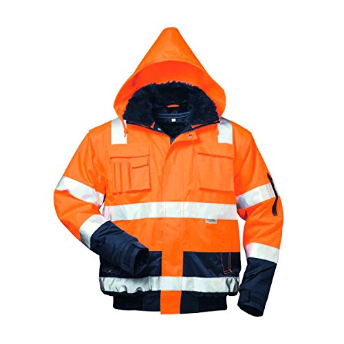 Safestyle - 4 in 1 Warnschutz Parka Travis orange/Marine (4XL) von SAFESTYLE