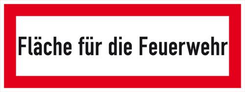 SafetyMarking 11.2654 Hinweisschild Fläche für die Feuerwehr Aluminium (B x H) 594mm x 210mm 1St. von SAFETYMARKING