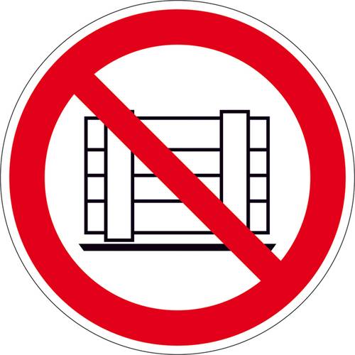 Verbotsschild Abstellen oder Lagern verboten Aluminium (Ø) 315mm ISO 7010 1St. von SAFETYMARKING