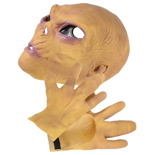 SAFIGLE 1 Satz Alien-Horror-Geister- -Kapuze halloween costume halloween kleidung Maskenkostüme Gelee-Maske Gruselmasken für Erwachsene realistisch Halloween-Party-Alien-Maske von SAFIGLE