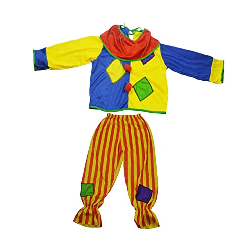 SAFIGLE 1 Satz Clown verkleiden sich Kostüm Clownkostüm für Erwachsene Clown-Cosplay-Zubehör halloween costume halloween kleidung Club costume Clown-Kostüm Partykleidung Gestrick Colorful von SAFIGLE