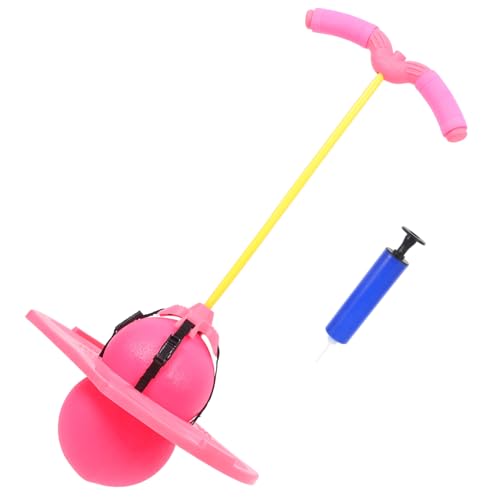 SAFIGLE 1 Satz Springball Mit Griff Hüpfball Für Kinder Kindersportspielzeug Sportspielzeug Für Kinder Springball Für Kinder Spielzeuge Outdoor-spielset Rosa von SAFIGLE