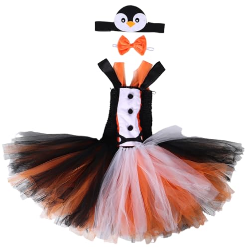 SAFIGLE 1 Set Halloween-Pinguin-Kostüm: Pinguin-Tutu-Kleid, Stirnband und Fliege für Kleinkinder, Tier-Anziehsachen, Cosplay-Kleidung, Outfit, Mottoparty SAFIGLE 1 Set Halloween-Pinguin-Kostüm: Pinguin-Tutu-Kleid, Stirnband und Fliege für Kleinkinder, Tier-Anziehsachen, Cosplay-Kleidung, Outfit, Mottoparty von SAFIGLE