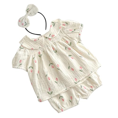 SAFIGLE 1 Set Neugeborenen Mädchen Sommer Outfit Kurzarm Kleidung Baby Kurzarm Obst Neugeborenen Outfit Dekorative Kleidung von SAFIGLE