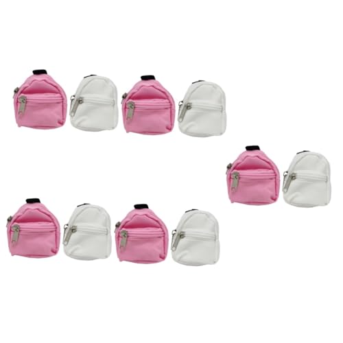 SAFIGLE 10 STK Simulation Schultasche Rucksäcke für Mädchen Spielzeug Mini-Puppentasche Toys Kid Toys puppenkleidung Mini-Rucksack Mädchenrucksack Mini-Rucksäcke Puppenrucksack Stoff von SAFIGLE