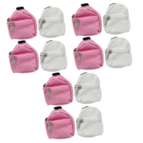 SAFIGLE 12 STK Simulation Schultasche Mini-Rucksack für Mädchen Mini-Puppentasche Mini-Rucksäcke kinderspielzeug Kinder Spielzeug Kid Toys Kostümschmuck Mini-Rucksack-Spielzeug Stoff von SAFIGLE