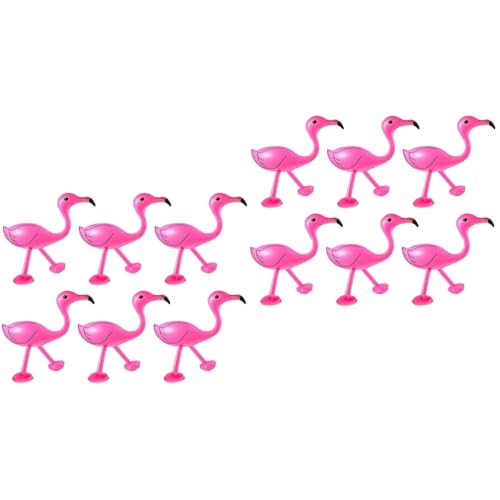 SAFIGLE 12 STK aufblasbarer Flamingo Babyspielzeug Duschbad Spielzeug Flamingofrauen Pool Toys for Spielzeug für Kinder Water Toy Spielzeuge Badespielzeug für Babys Flamingo-Spielzeug von SAFIGLE