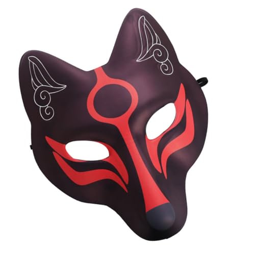 SAFIGLE 1stk Fuchs Maske Gespenstisch Maskerade Fuchs-gesichtsabdeckung Abschlussball-dekor Halloween-tiermasken Fuchs Kostümzubehör Abschlussball Requisiten Halloween-requisite Eva Black von SAFIGLE