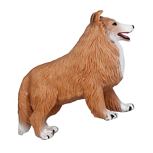 SAFIGLE 1stk Rough Collie Hundeskulptur Miniatur-haustierfiguren Rough Collie Hund Sammlerstatue Bauernhoftiere Actionfiguren Haustier Hund Dekoration Kind Zubehör Hündchen von SAFIGLE