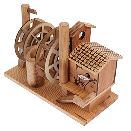 SAFIGLE 2 STK Wasserrad Zum Aufziehen Modellbausatz Holzspielzeug Uhrwerk Spielzeug 3D-Puzzle-Spielzeug Aus Holz Vorschulspielzeug 3D-Puzzle Aus Holz Räder Dekorationen Hölzern Kind von SAFIGLE