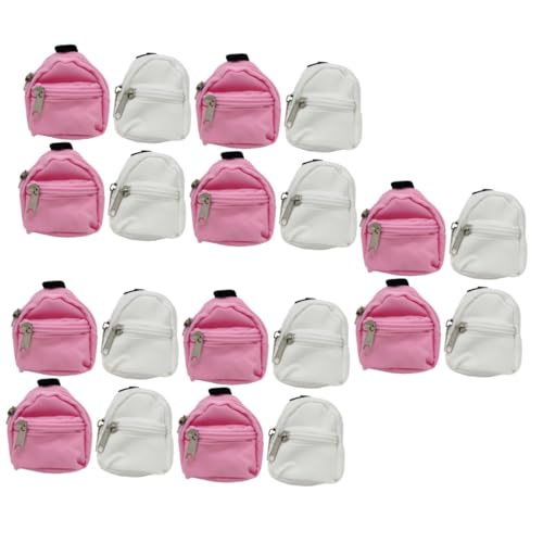 SAFIGLE 20 STK Simulation Schultasche kinderspielzeug Kinder Spielzeug Rucksäcke für Minipuppen Mini-Rucksack-Spielzeug Requisiten für die Puppenfotografie Kostümschmuck Stoff von SAFIGLE