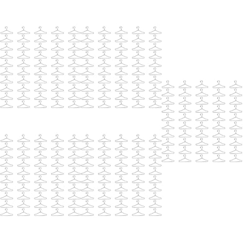 SAFIGLE 250 STK Puppenaufhänger Mini-draht-kleiderständer Drahtbügel Kleiderbügel Für Puppenkleider Kleiderhalter Zubehör Für Puppenmöbel Berberitzen Metall Jungen Baby Aufbewahrungskiste von SAFIGLE