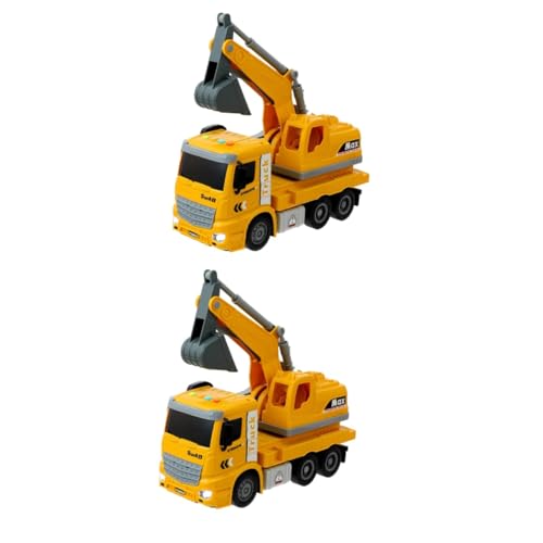 SAFIGLE 2St Bagger Modell Lernspielzeug für Kleinkinder Spielzeug für Baufahrzeuge Kinder puppenwagen kinderspielzeug Auto Spielzeuge Jungs-Spielzeug Verschleißfestes Kinderspielzeug von SAFIGLE