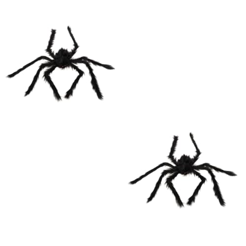 SAFIGLE 2st Riesenspinne Riesige Halloween-spinne Flauschige Kuscheltiere Weiche Haarige Gruselige Spinne Behaart Haarige Spinnen Halloween-dekor Sanft Plüschtier Kleine Spinne von SAFIGLE