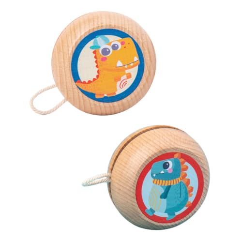 SAFIGLE 2st Jo-jo Yoyo Bälle Spielzeug Reaktionsschnelle Yoyo-bälle Schleifen Von Yoyo-spielzeugen Lernspielzeug Für Babys Thread Control Yoyo-bälle Kinder-Spielzeug Kinder- Bälle Hölzern von SAFIGLE