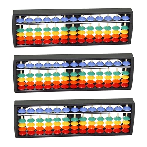 SAFIGLE 3 13 Back to School mitgebsel Schulanfang -Setter Abacus Kunststoffabakus Abacus rechenbrett für Kinder arithmetischer tragbar Spielzeug Student von SAFIGLE