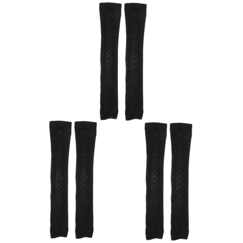 SAFIGLE 3 Paare Gothic-kleidung Kleider Damen Handschuhe Fingerlose Lange Handschuhe Für Damen Armstulpen Goth Gothic-armstulpen Handschuhe Fingerlos Gothic Handschuhe Damen Nylon Black von SAFIGLE