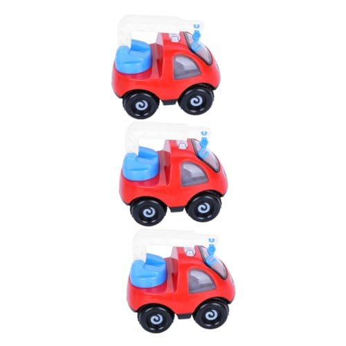 SAFIGLE 3 STK Spielzeugauto sankastenspielsachen babyteller Educational Toys lauflernwagen puppenwagen sportkinderwagen bugyy Kinderwagen Strollers Kranwagen für Kinder Trägheitsauto rot von SAFIGLE