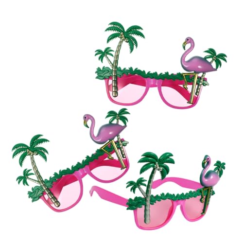 SAFIGLE 3 Stück hawaiianische Partybrille strand zubehör lustige party brille set party brillen set lustige partybrillen hawaiianische Luau-Brille lustige brillen Stk von SAFIGLE