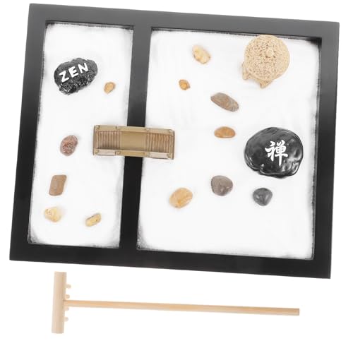 SAFIGLE 3St Tischdekoration aus Sand Bürodekoration meditations Serenity tischdeko esstisch meditieren Zen Garden Office Decoration serenety die heiterkeit Miniaturlandschaft mit Sand von SAFIGLE