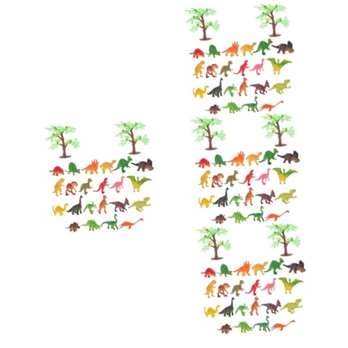 SAFIGLE 4 Sets Dinosaurier Modellspielzeug Simulationstierschmuck Tierfigur Simulationstierfigur Modelltier Gefälschtes Tiermodell Tierfiguren Simulationsdinosaurierfigur Aus von SAFIGLE