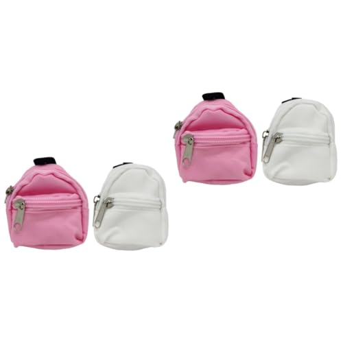 SAFIGLE 4 Stück Simulation Schultasche Rucksäcke für Minipuppen Mini-Puppentasche kinderspielzeug Kinder Spielzeug Mädchenrucksack Mini-Rucksack Mini- -Ornament Stofftaschen für Puppen von SAFIGLE