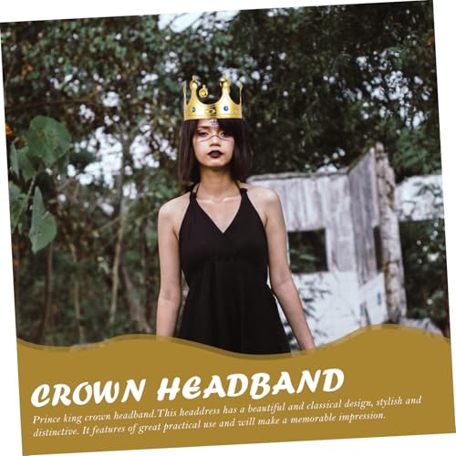 SAFIGLE 4 Stück Teiliges Goldene Kronen Leichte Königliche Geburtstagskrone aus Langlebigem Material Modisches Kostümzubehör für Prinzen Prinzessinnen und Themenpartys SAFIGLE 4 Stück Teiliges Goldene Kronen Leichte Königliche Geburtstagskrone aus Langlebigem Material Modisches Kostümzubehör für Prinzen Prinzessinnen und Themenpartys von SAFIGLE
