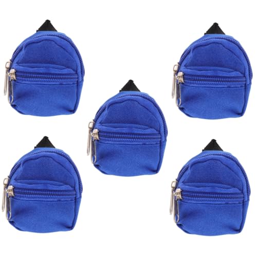 SAFIGLE 5St Puppenrucksack Heimzubehör Mini-Hausverzierung Schließfach Puppenschrank Rucksack für Puppen für puppenkleidung rucksäcke Mini-Rucksack Mini-Hausversorgung Miniaturen Polyester von SAFIGLE