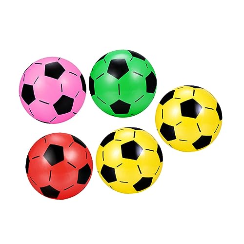 SAFIGLE 5st Aufblasbarer Ball Aufblasbares Fußballfeld Aufblasbarer Wasserball Outdoor Fu?ball Ball Gummi Fu?ball Ball Fußball-partygeschenke Der Ball Plastik Geburtstagsgeschenk Kind von SAFIGLE